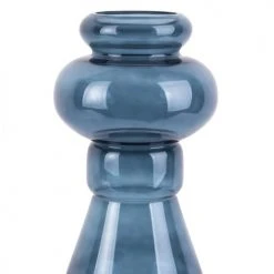 Present Time Vases Vase Morgana Glass Medium Verre Bleu -Vases Soldes vase morgana glass medium verre bleu 4
