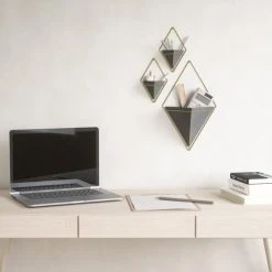 Umbra Vases Vase Mural Trigg Céramique Noir -Vases Soldes vase mural trigg ceramique noir 4