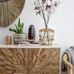 Bloomingville Vases Vase Naomi En Grès Céramique Marron H26 Cm -Vases Soldes vase naomi en gres ceramique marron h26 cm 2