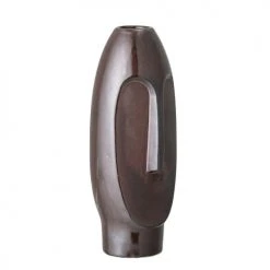 Bloomingville Vases Vase Naomi En Grès Céramique Marron H26 Cm -Vases Soldes vase naomi en gres ceramique marron h26 cm 4