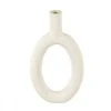 Present Time Vases Vase Oval High Résine Blanc -Vases Soldes vase oval high resine blanc