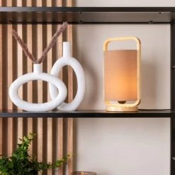 Present Time Vases Vase Oval High Résine Blanc -Vases Soldes vase oval high resine blanc 5