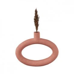 Present Time Vases Vase Oval Wide Résine Terracotta -Vases Soldes vase oval wide resine terracotta 5