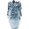 Kare Design Vases Vase Papillons Et Fleurs En Grès Bleu H50 -Vases Soldes vase papillons et fleurs en gres bleu h50