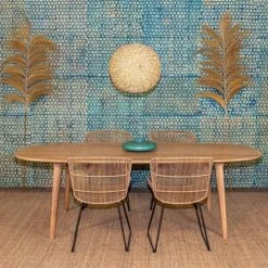 Now’s Home Vases Vase Plat En Bambou Vert Céladon D35 -Vases Soldes vase plat en bambou vert celadon d35 3