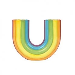 DOIY Vases Vase Rainbow Céramique Multicolore
