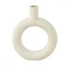 Present Time Vases Vase Ring Rond Résine Blanc -Vases Soldes vase ring rond resine blanc 2