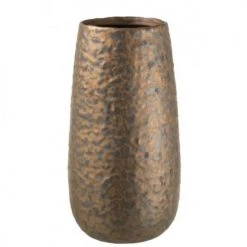 LANADECO Vases Vase Rond Céramique Cuivre H27,5cm