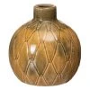 Ixia Vases Vase Rond Moutarde Patiné H18cm -Vases Soldes vase rond moutarde patine h18cm