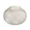LANADECO Vases Vase Rond Rayures Relief Verre Transparent D20,5cm -Vases Soldes vase rond rayures relief verre transparent d20 5cm