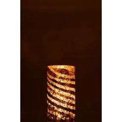 LANADECO Vases Vase Rond Verre Argent H28cm -Vases Soldes vase rond verre argent h28cm 2