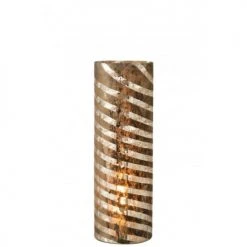 LANADECO Vases Vase Rond Verre Argent H46cm -Vases Soldes vase rond verre argent h46cm 1