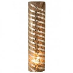 LANADECO Vases Vase Rond Verre Argent H61cm -Vases Soldes vase rond verre argent h61cm 3