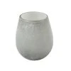 LANADECO Vases Vase Rond Verre Gris H15cm -Vases Soldes vase rond verre gris h15cm