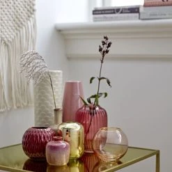 Bloomingville Vases Vase Rosie En Verre Rose H8,5 Cm -Vases Soldes vase rosie en verre rose h8 5 cm 2