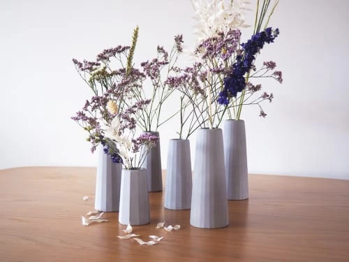 Gone's Vases Vase Soliflore En Béton (moyenne Taille) H12cm 6 Gone's Vases Vase Soliflore En Béton (moyenne Taille) H12cm – Image 4