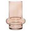 Maisons Du Monde Vases Vase Soucoupe En Verre Fumé Ocre H14 - Lot De 2