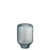 LANADECO Vases Vase Sur Pied Rond Verre Bleu Clair H27cm -Vases Soldes vase sur pied rond verre bleu clair h27cm
