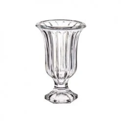 Wadiga Vases Vase Vasque En Verre Rayures - 15x15x24cm