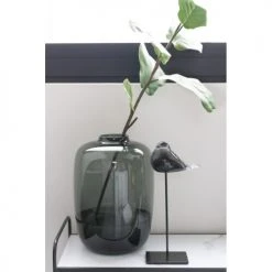 LANADECO Vases Vase Verre Gris H45cm -Vases Soldes vase verre gris h45cm 2