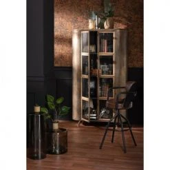 LANADECO Vases Vase Verre Marron Clair H75cm -Vases Soldes vase verre marron clair h75cm 3