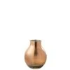 LANADECO Vases Vase Verre Métallique Marron H36cm -Vases Soldes vase verre metallique marron h36cm