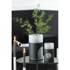 LANADECO Vases Vase Verre Noir/transparent H21cm -Vases Soldes vase verre noir transparent h21cm 3
