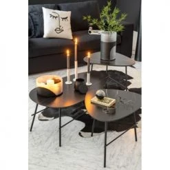 LANADECO Vases Vase Verre Noir/transparent H30cm -Vases Soldes vase verre noir transparent h30cm 5