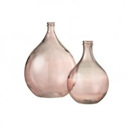 LANADECO Vases Vase Verre Saumon H56cm -Vases Soldes vase verre saumon h56cm 3