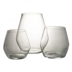 LANADECO Vases Vase Verre Transparent H36cm -Vases Soldes vase verre transparent h36cm 1