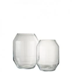 LANADECO Vases Vase Verre Transparent H41cm -Vases Soldes vase verre transparent h41cm 1